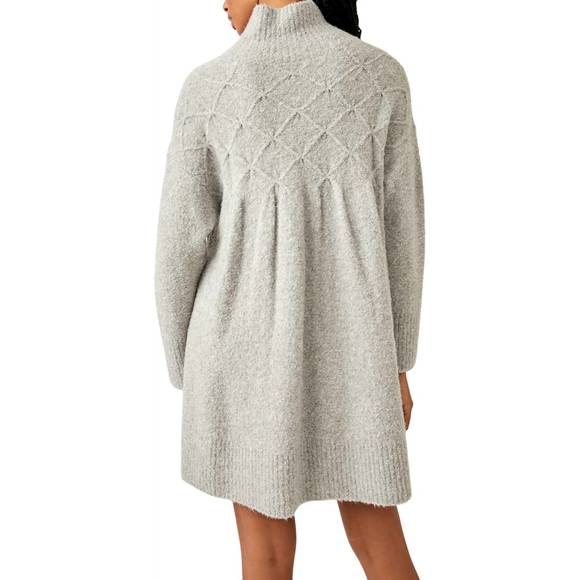 NEW FREE PEOPLE jaci sweaterdress in heather gray - Picture 2 of 2